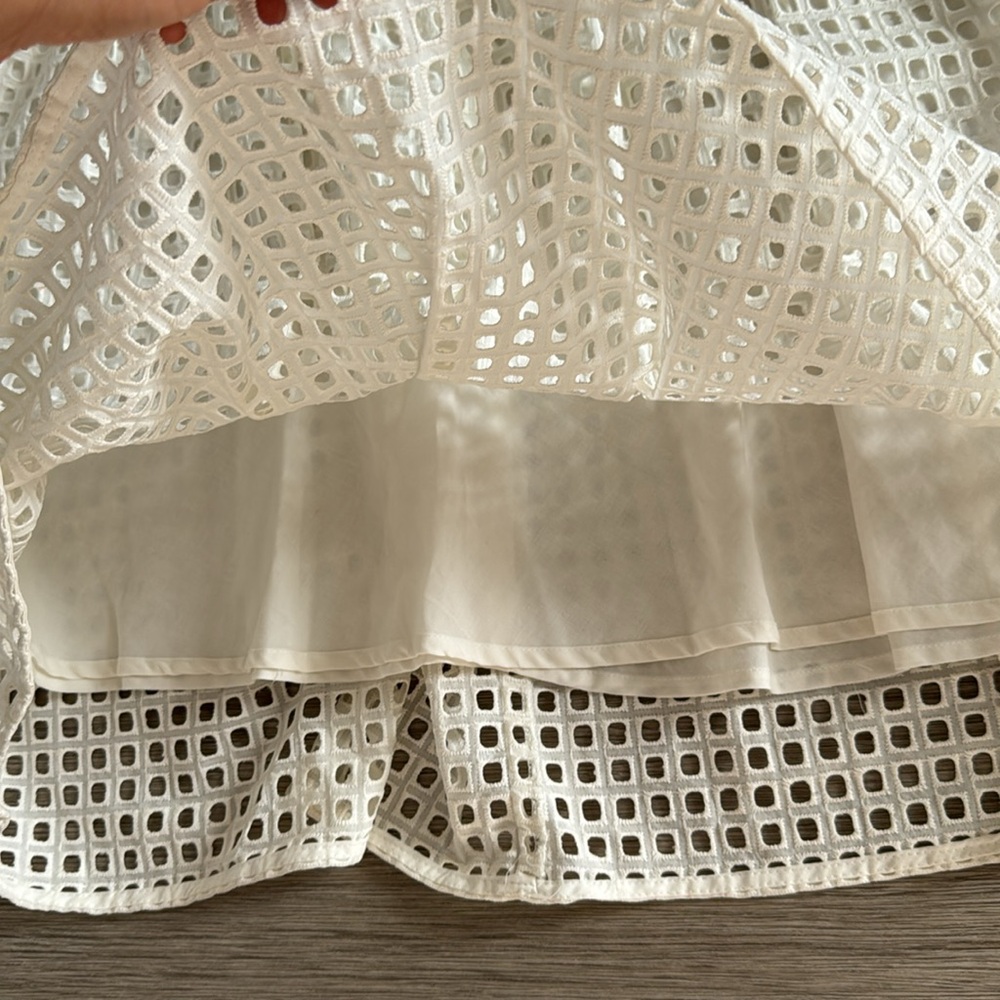 Madewell White Eyelet Midi Dress - Picture 4 of 7